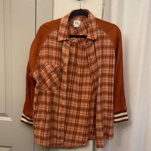 BDG Orange Flannel, Size M